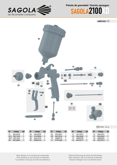 SAGOLA 2100 XD Gravedad
