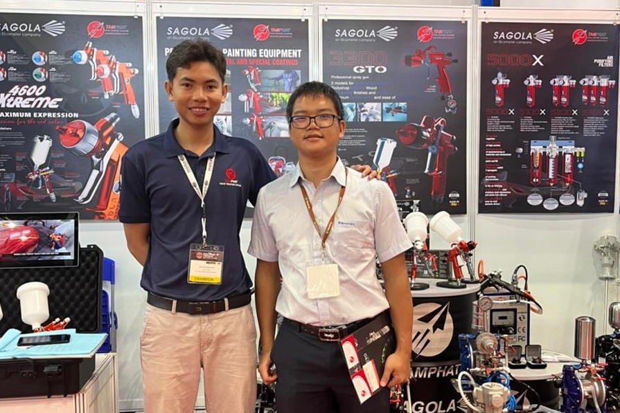 Tam Phat Industrial Equipment Co. Ltd. attends the BIFA Wood Vietnam fair to promote Sagola products