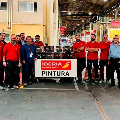 IBERIA confía en Sagola para equipar a su equipo de pintura