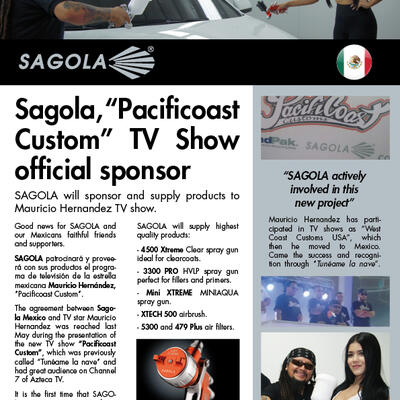 SAGOLA, Official Sponsor of Pacificoast Custom Program