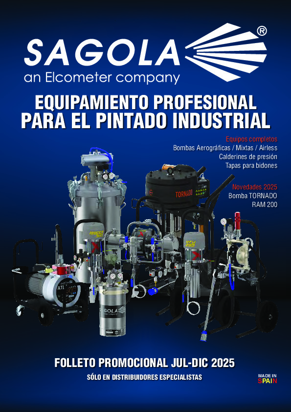 Folleto promocional pintado industrial