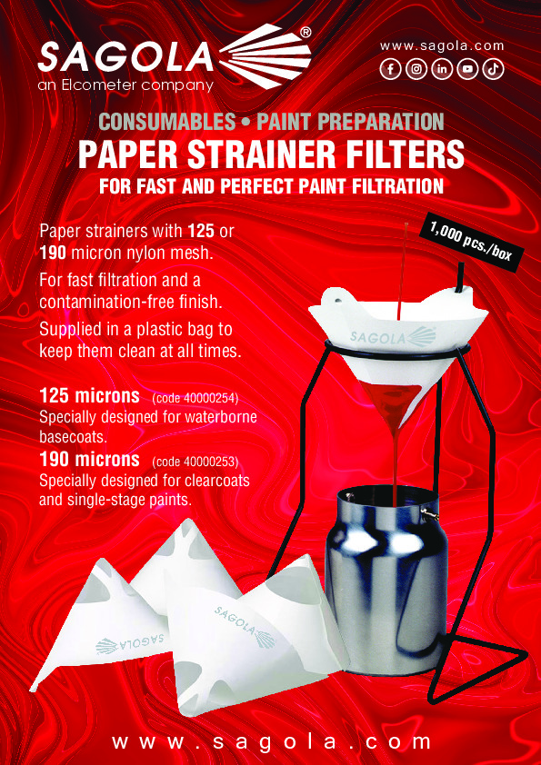 Paper paint strainers