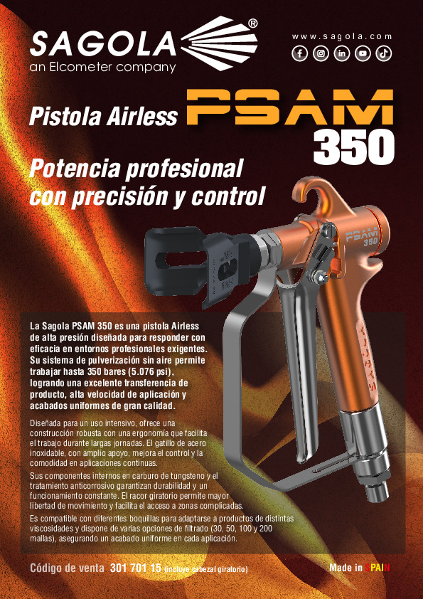 Pistola Airless PSAM 350