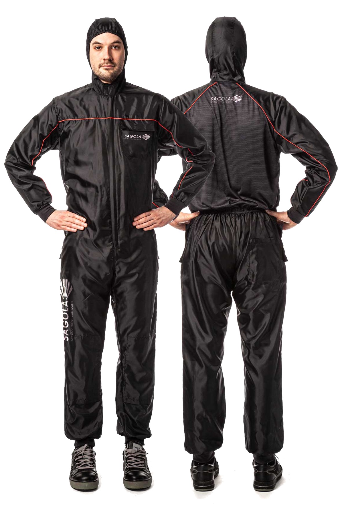 Black antistatic coverall - Personal protection - Antistatic Coverall ...
